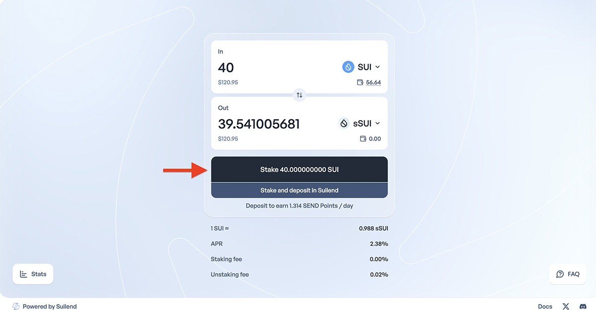 Sui liquid staking